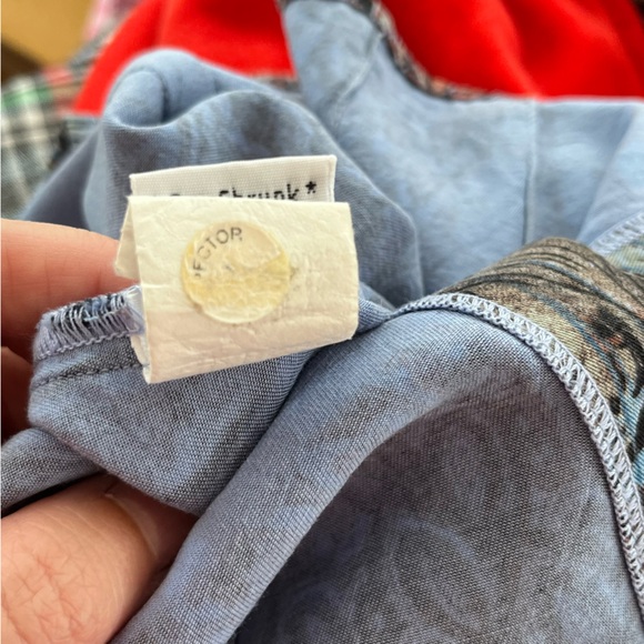 2000's Y2K Tianello Patterned Stretchy Top Peacock Feathers Stretchy Boho Brown - Picture 11 of 13